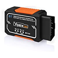 vgate OBD2 Bluetooth Escáner- OBD Adaptador Herramienta de Diagnóstico de Escaneo OBDII- Lector de Códigos de Luz Check…